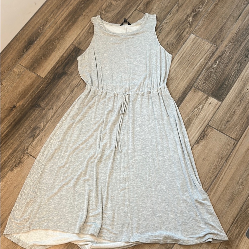 The Limited Gray Halter Neck Sleeveless Midi Dress